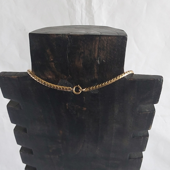 VINTAGE 12 KARAT YELLOW GOLD , ROSE  SPELLED OUT NAME ESTATE CHAIN NECKLACE - Picture 3 of 10